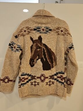 Lucky Brand Santa Fe Horse Cardigan